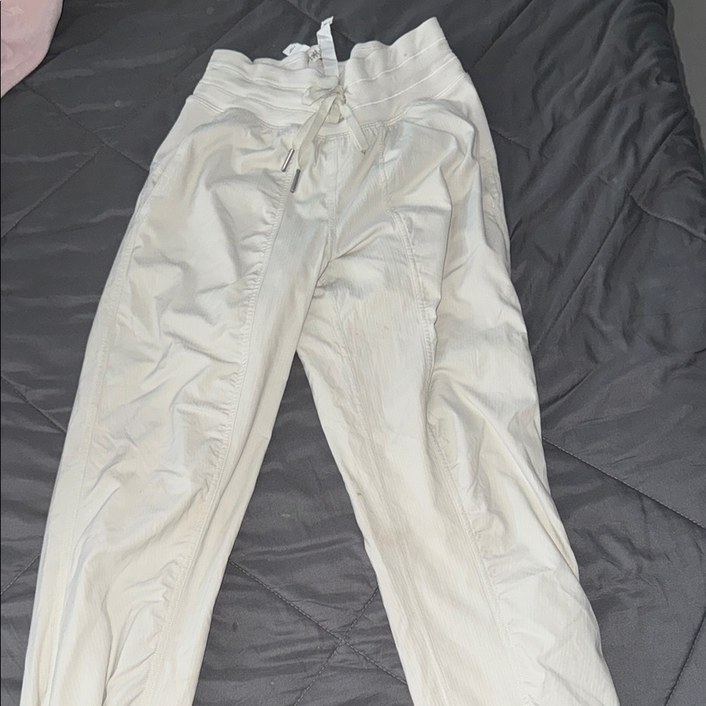 lululemon athletica Cream Track Pants